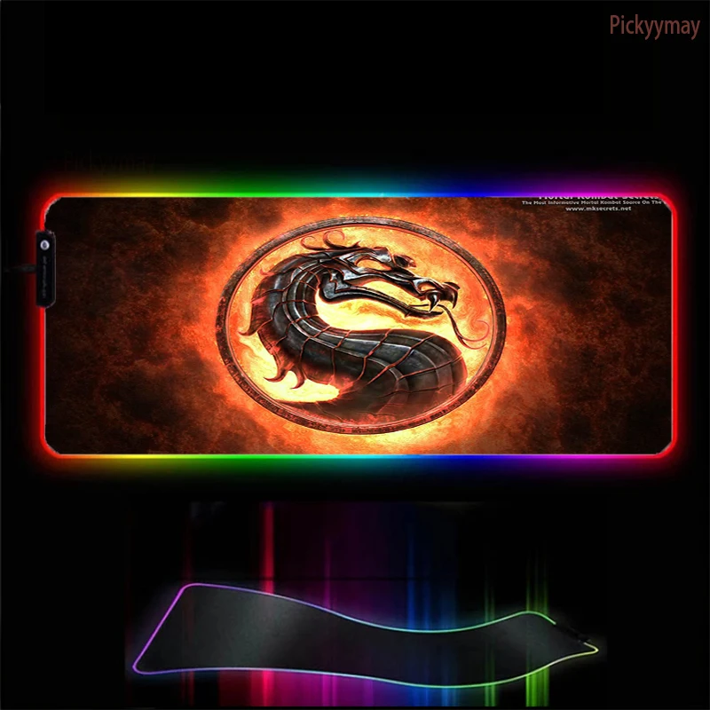 

Mortal Kombat Mouse Pad RGB Mousepad 900x400 Keyboard Gaming Carpet Backlit Mat Computer Pc Gaming Table Gamer Mausepad Desk Mat