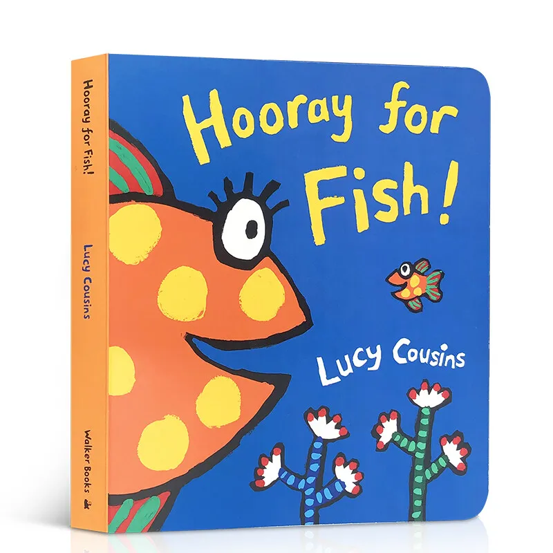 

Оригинальная английская книга с картинками Milu Hooray для рыбы Люси кузины детская доска