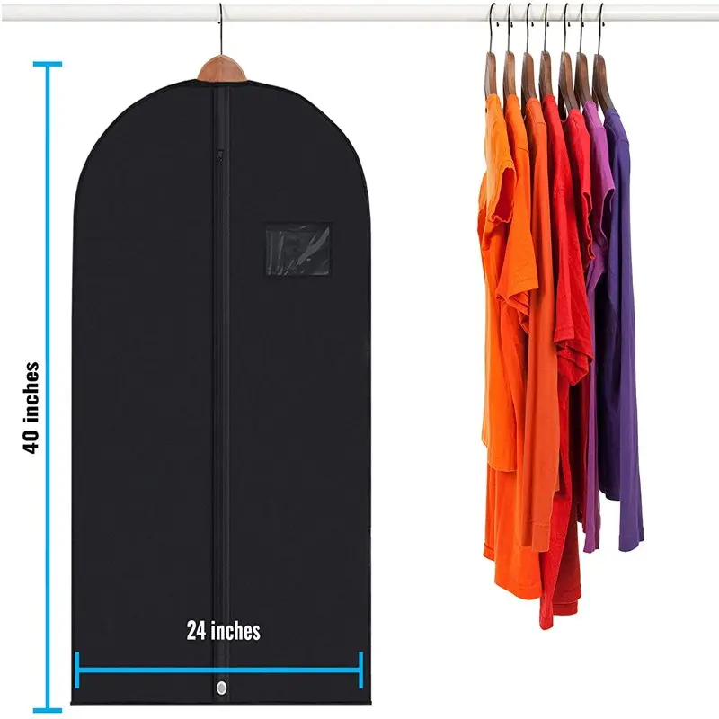 40” Garment Bag - Garment Bag for Hanging Clothes - Garment Bag for Travel - Suit Bag for Travel & Clothing Storage of Dresses