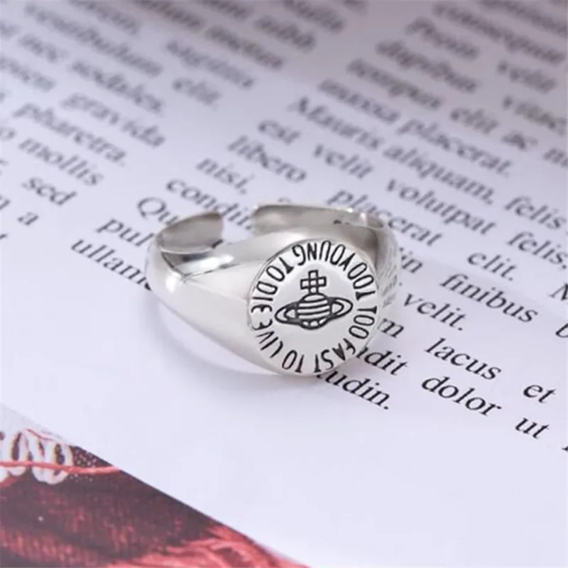 

2022 New Fashion Trendy Men's Ring Planet Round Cross Hip Hop Ring Jewelry Accessories Anniversary Gift for Men Free Shipping
