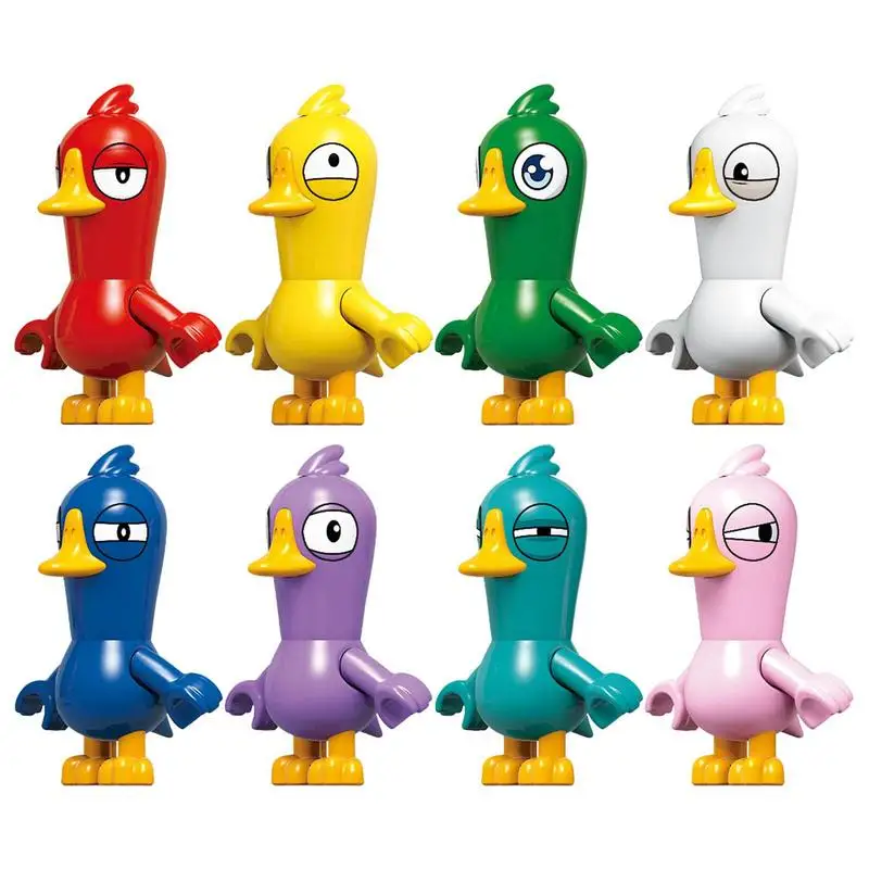 

Animals Gooses And Duck Bird Killing Game Building Block Bricks Particle Model Assembly Education Toy Children's Gift
