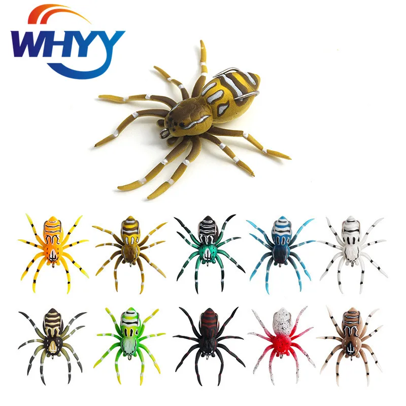 

1Pc Spider Soft Bait 3g 7g Silicone Bait Artificial Lures Weedless Fishing Lure Floating Spider Simulation Road Sub Bait