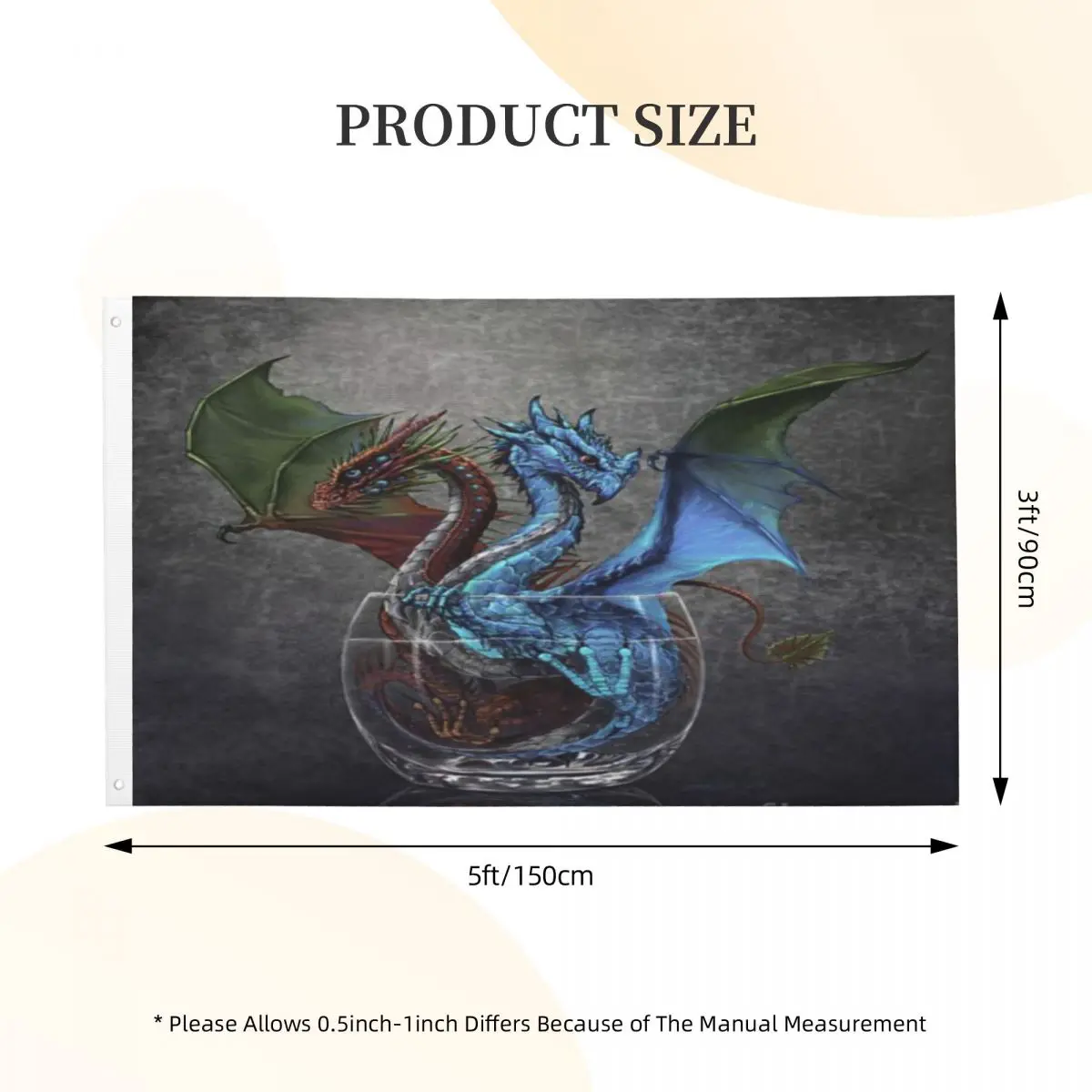

Gin And Tonic Dragon Stanley Morrison Duplex Print One Flag For Decoration