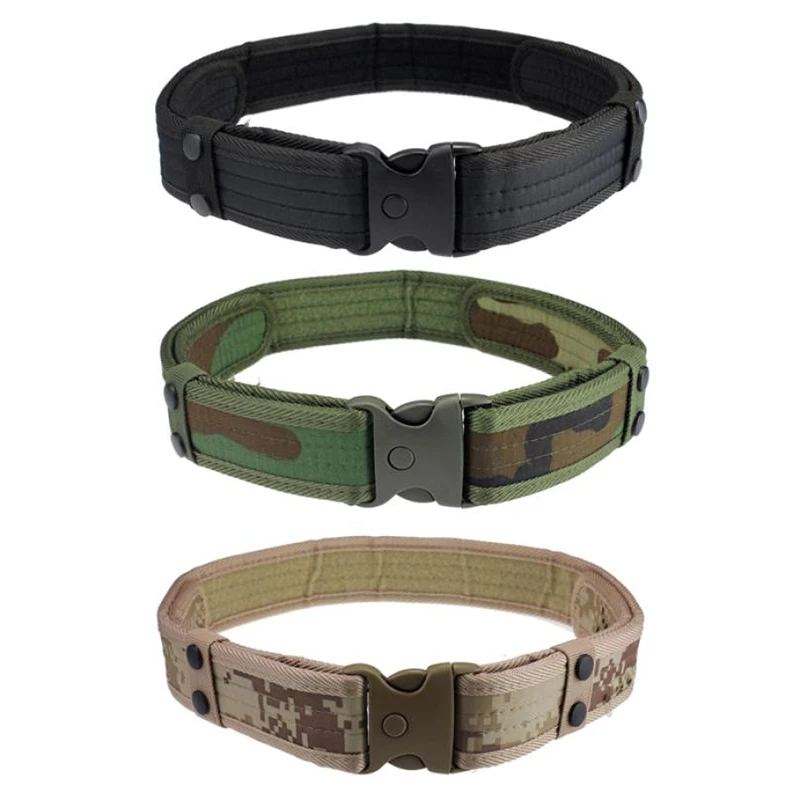 

LUC New Mens Belts luxury Woodland Camo Waistband belt Tactical Hunting Outdoor Sports Field Military belt