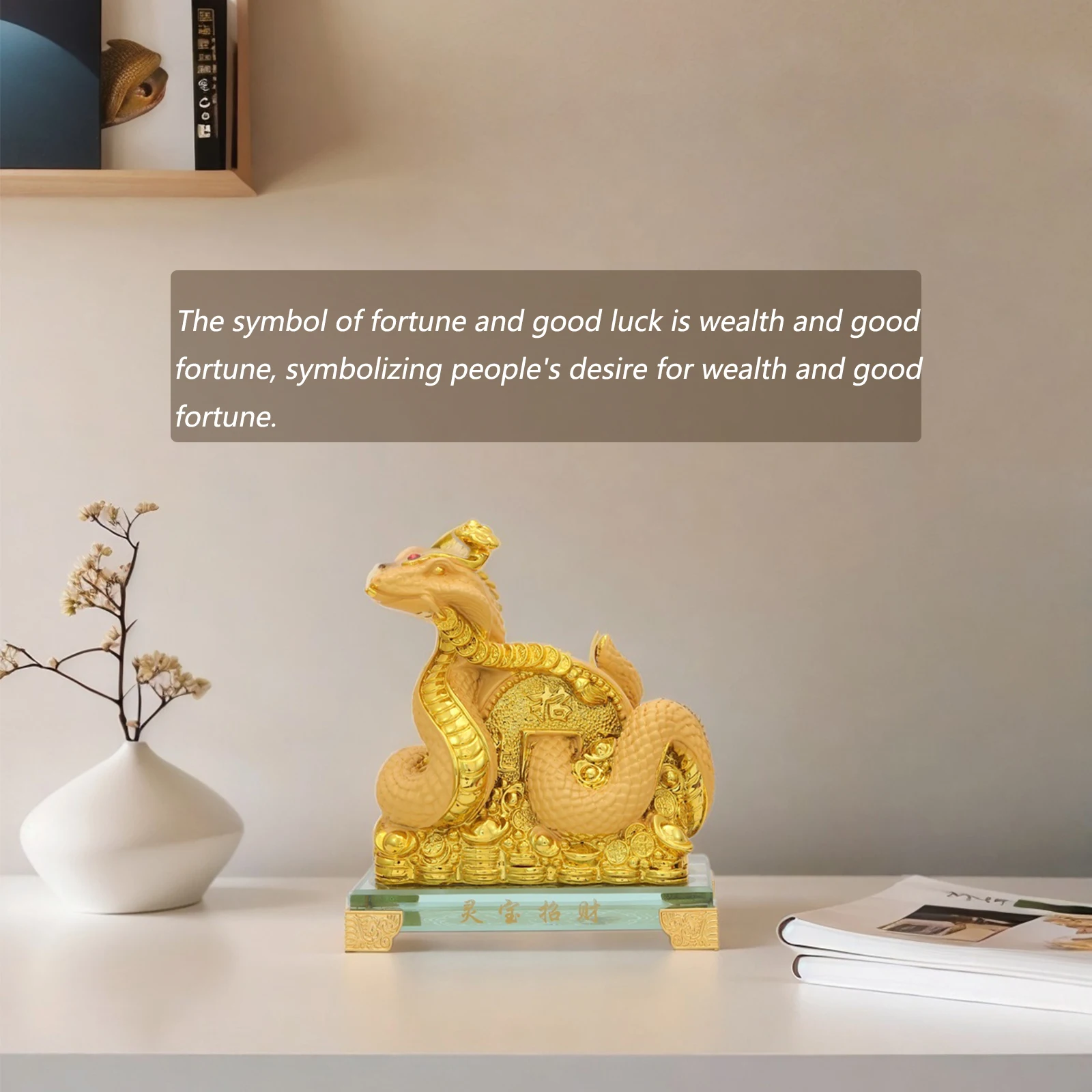 Bwinka 2025 Feng Shui коллекционные Статуэтки из золотой смолы в китайском стиле