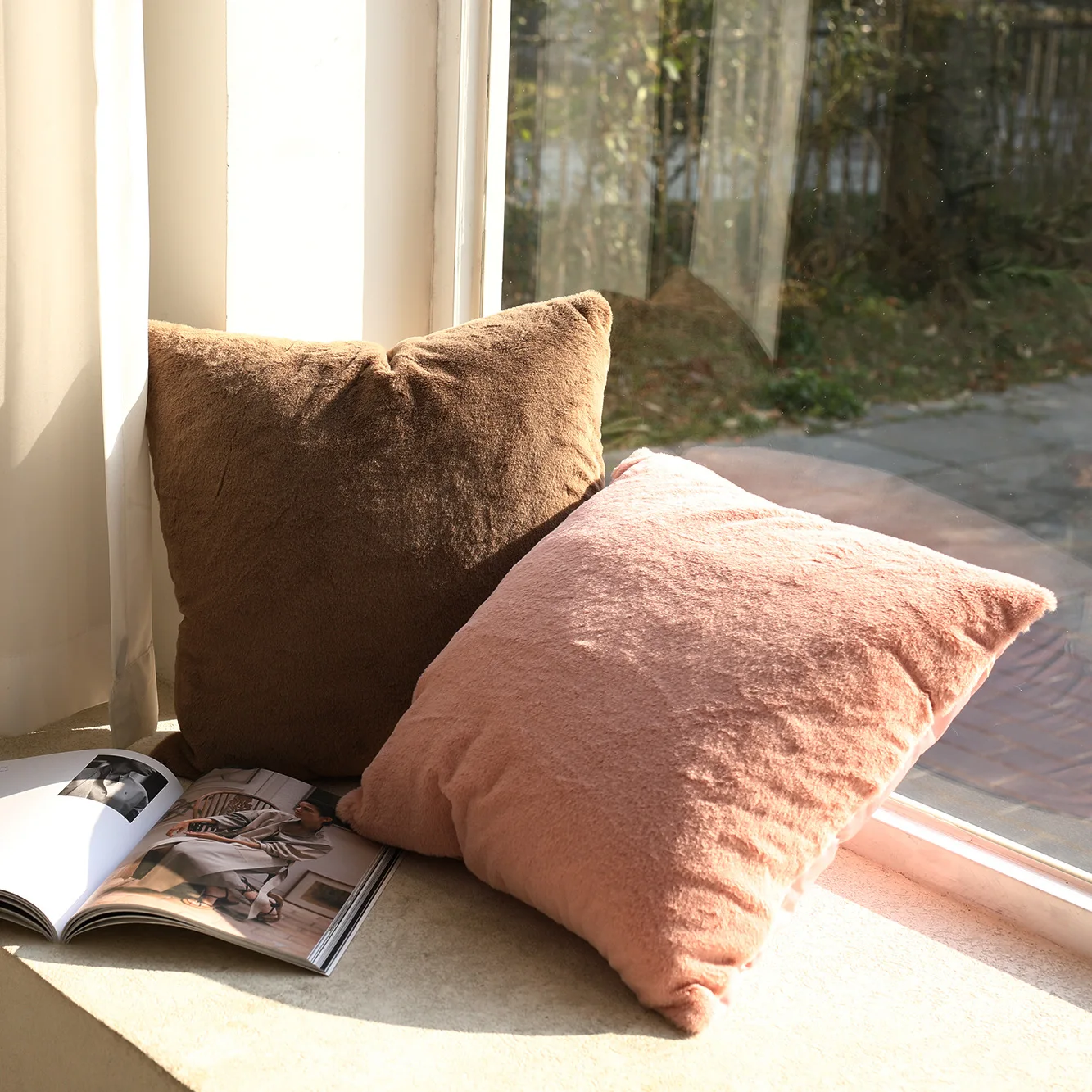 

2Pcs Home Decorative Pillows for Sofas for Living Room Decoration Nordic Cushion Covers 45X45Cm Solid Pillowcases Pillow Cover
