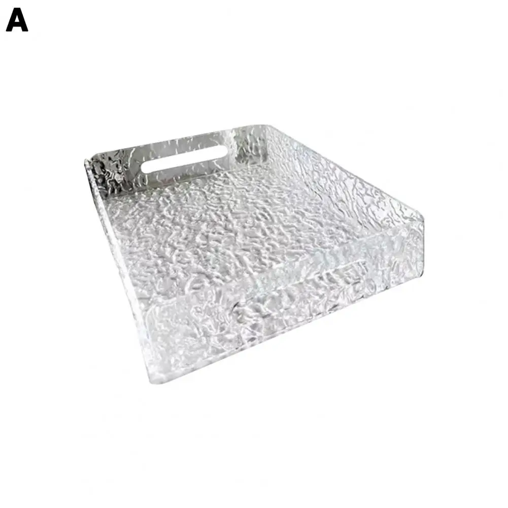 

Decorative Serving Tray Versatile Acrylic Storage Tray for Makeup Jewelry for Bathroom Dresser Hotel Use Acrylic Makeup Tray