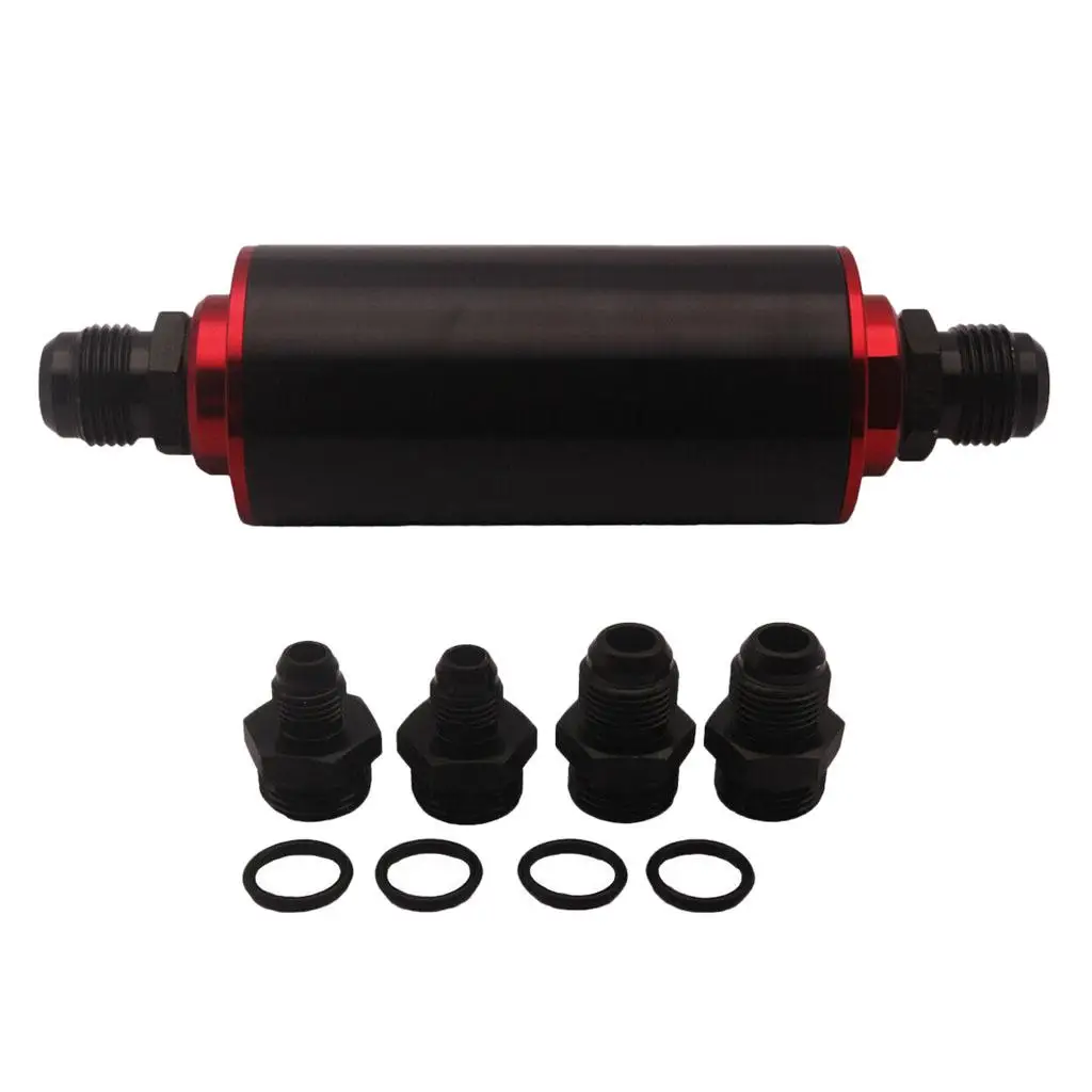 

Inline Fuel Filter High FLOW 100 Cleanable AN6 Filter Acceories