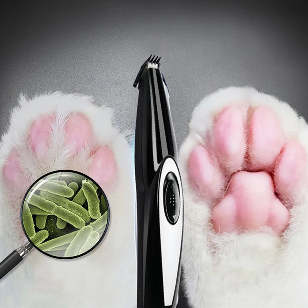 

USB Dog Cat Foot Hair Trimmer Low-Noise Rechargeable Pet Grooming Tool Mini Electrical Hair Clipper Shaving Trimming Machine PGY