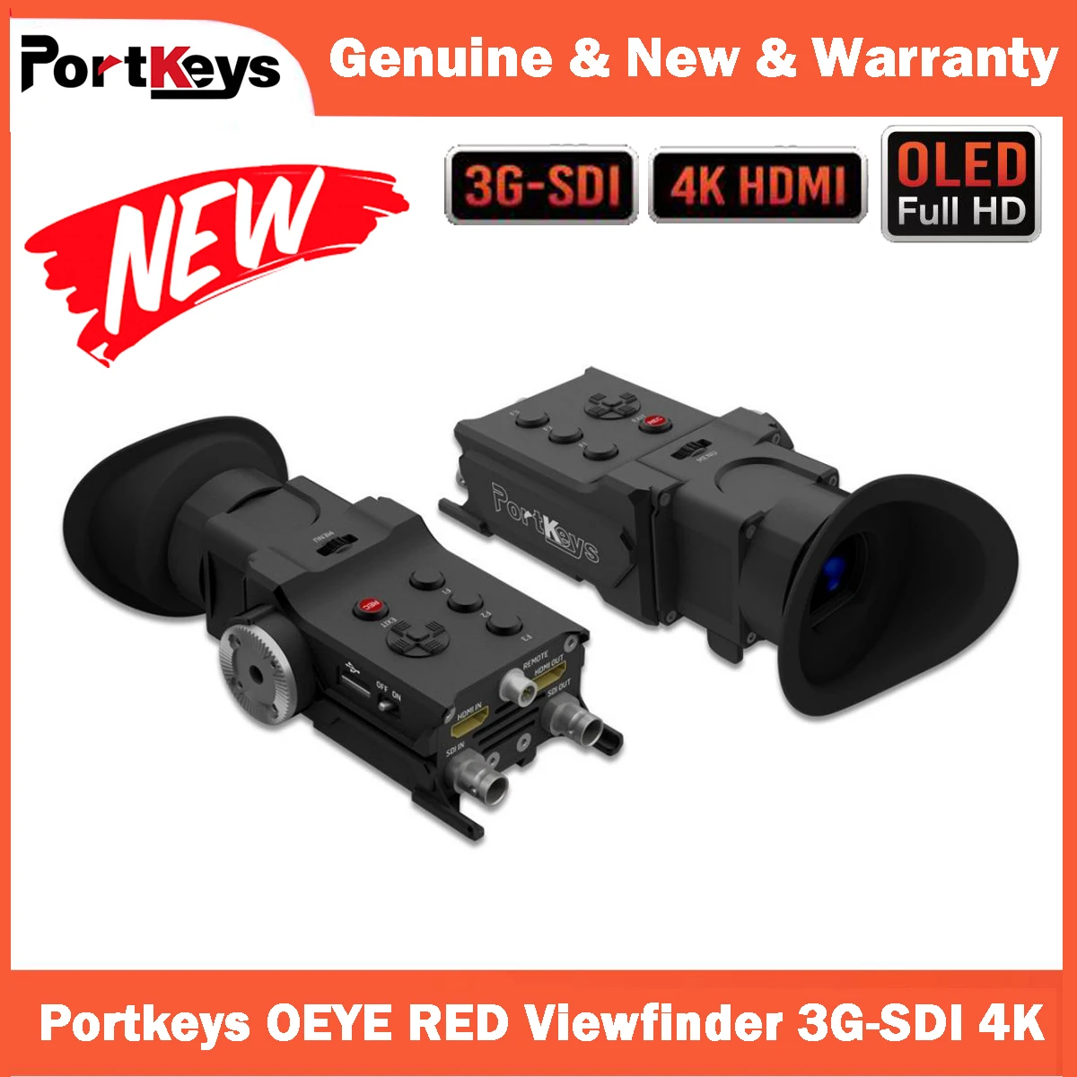 

Portkeys OEYE RED Viewfinder 1920 x 1080 Micro-OLED EVF display 3G-SDI 4K for Red Sony Canon Panasonic Camera Accessories