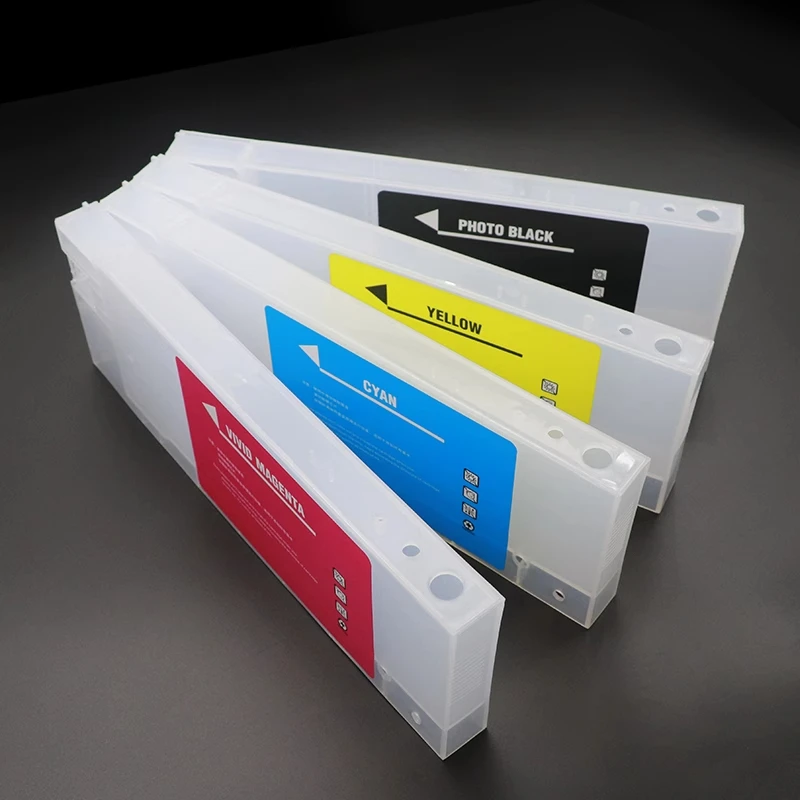 Пустой многоразовый картридж емкостью 220 мл с воронкой без чипа для