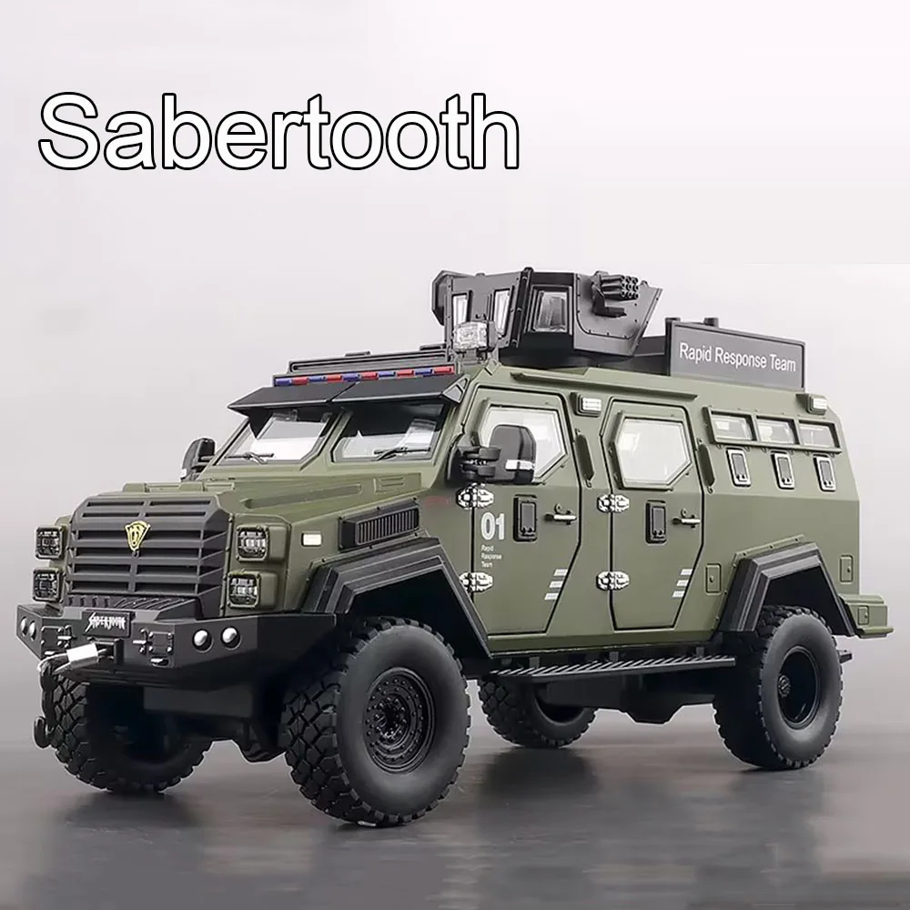 1:24 модели Sabertooth игрушки бронеавтомобили литой под давлением из сплава со