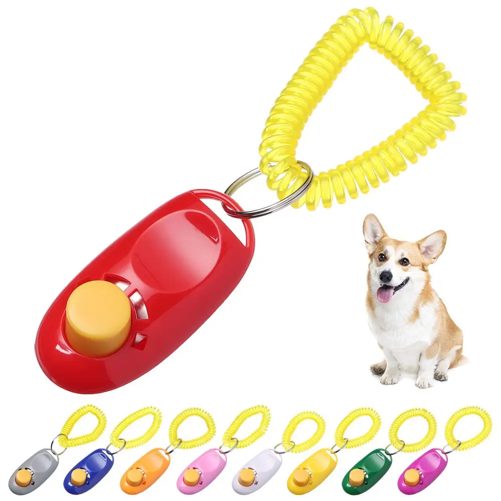 

Control Wrist Band Obedience Animal Guide Button Click Puppy Training Behaviour Agility Pet Trainer Aid Dog Training Clicker