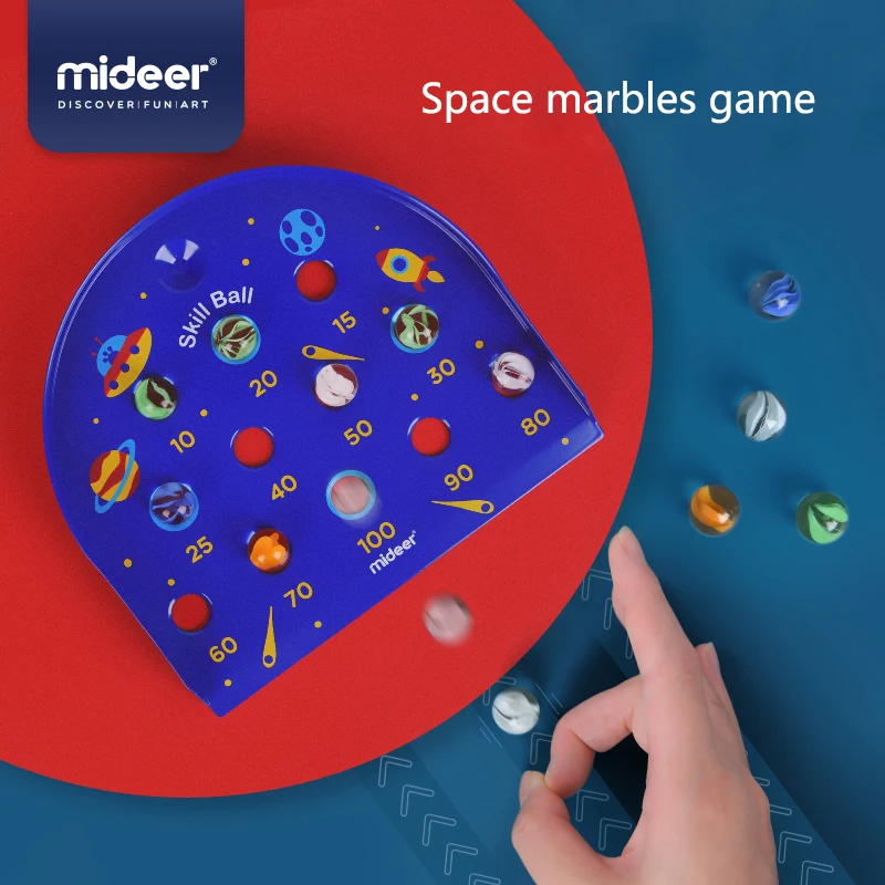 

MiDeer Детские классические игрушки, стеклянные мраморы 6Y + умное навык, Космический шар, координация детских образовательных игр