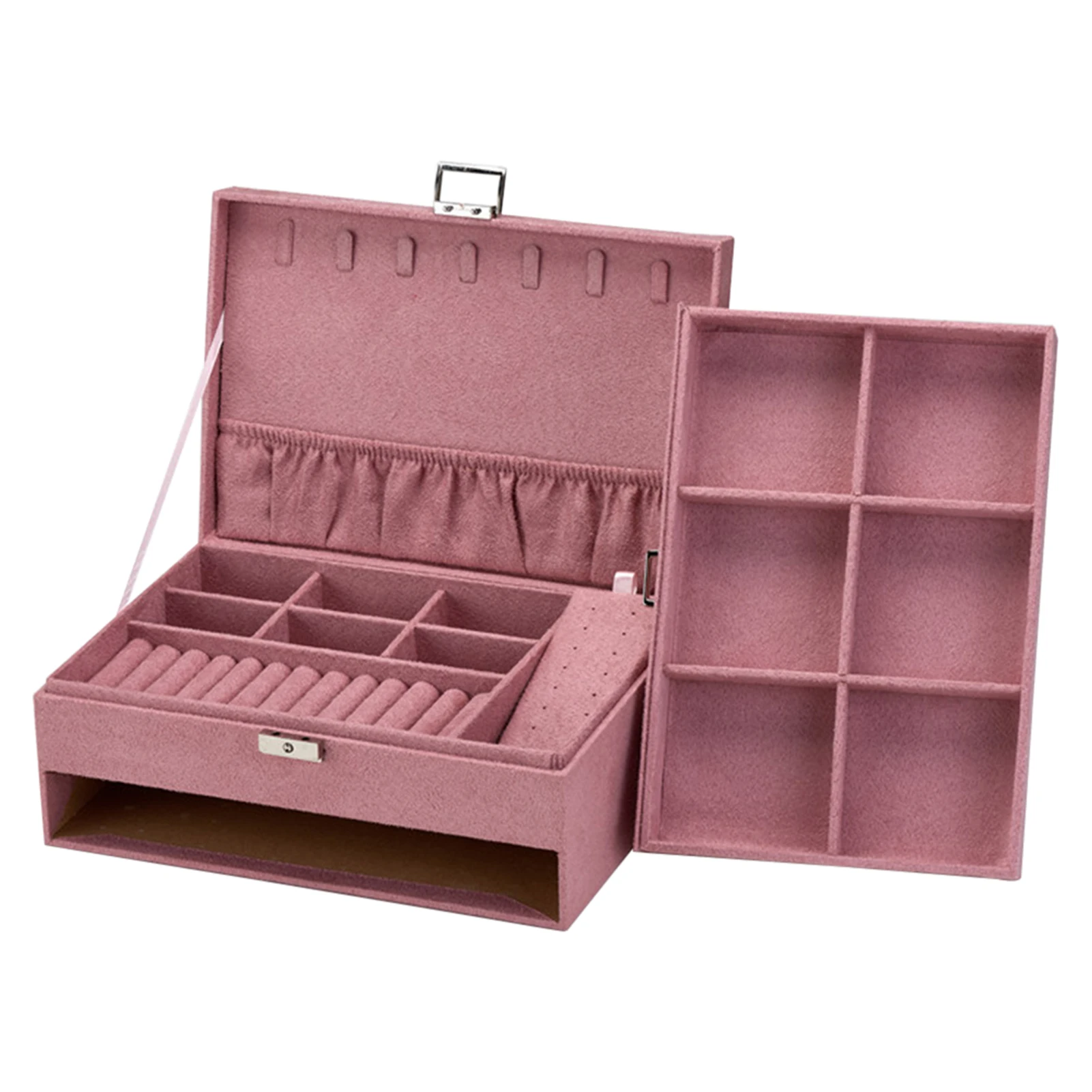 

Органайзер для сережек и ожерелий, многофункциональный, с замком