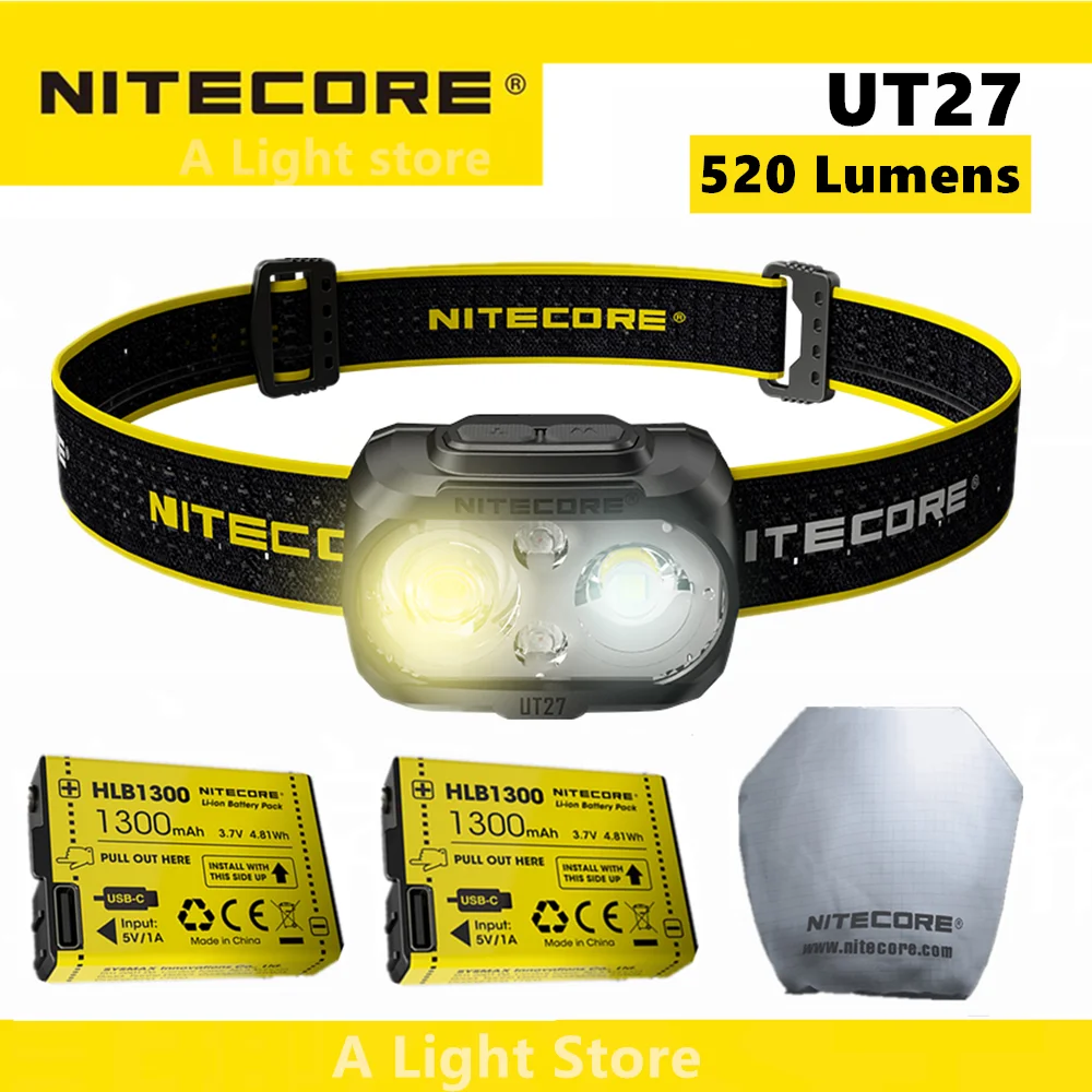 

Налобный фонарь Nitecore UT27 с двумя лучами Fusion Elite 520 люмен