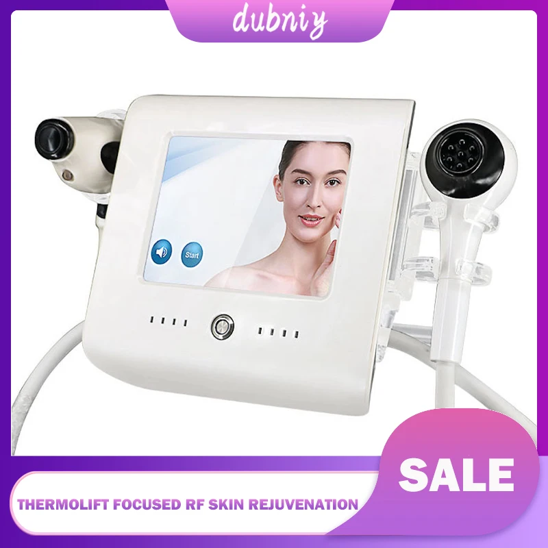 2 In 1 Thermo Face Lift RF and Thermal Vacuum Cooling System  Face Body Tightening Acne Wrinkles Anti Aging Beauty Machine