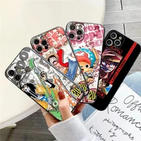 one piece anime phone case for funda iphone 11 12 13 pro max mini x xr xs se 2020 5 6 7 8 plus coque silicone cover celular