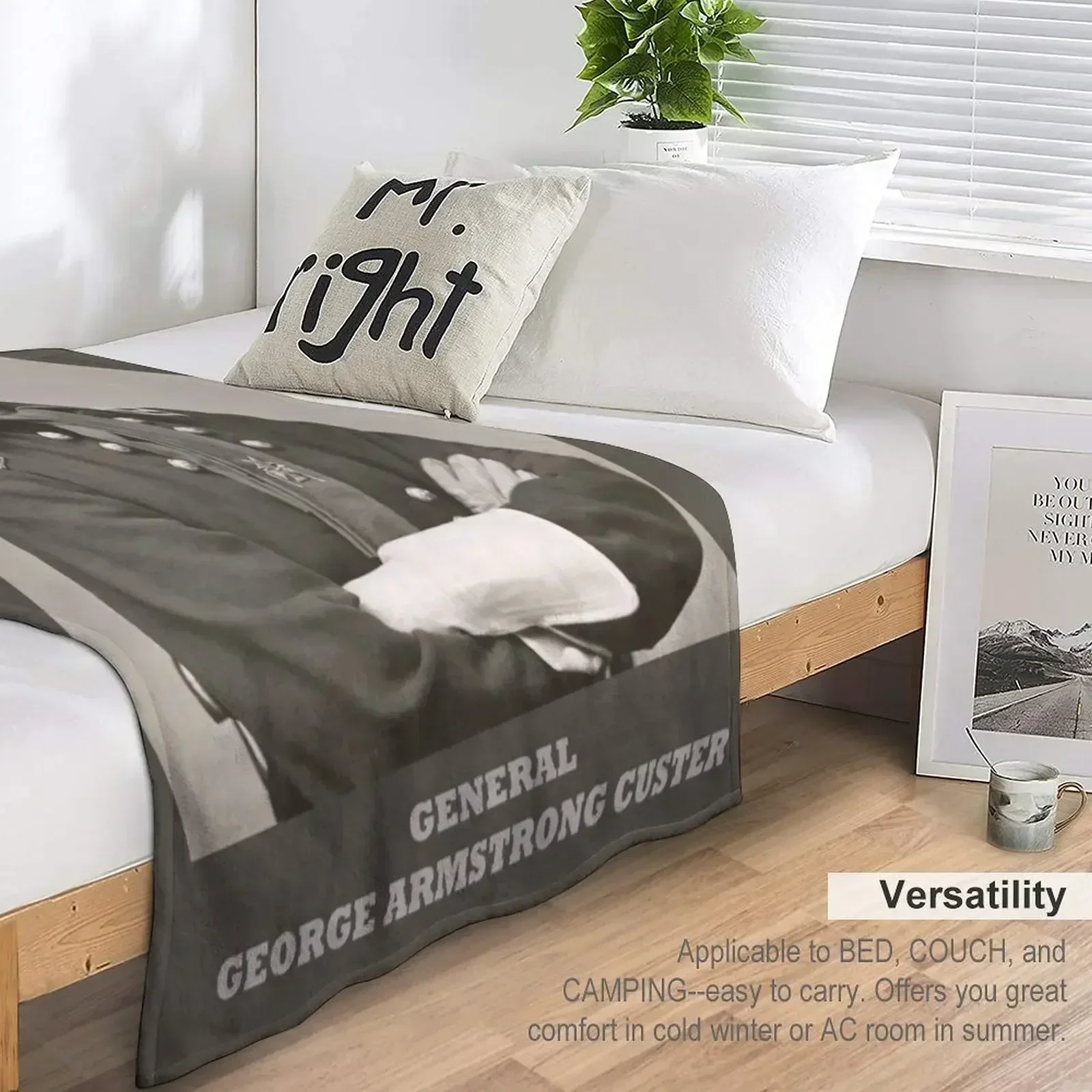 Новое одеяло General George Armstrong Custer пушистое термобелье для путешествий зимние