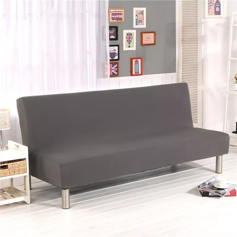 

Cover Solid Color Without Armrest Sofa Bed Cover All-inclusive Folding Sofa Cover Couch Cover Protector Slipcover