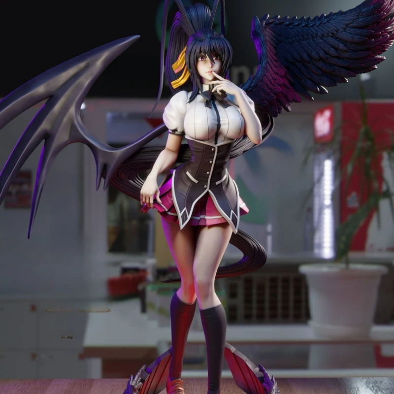 Фото 3-стильный игровой персонаж Akeno Himejima, модель с 3D принтом в разобранном виде, неокрашенная на заказ головоломка NSFW GK, комплект фигурок T_0184 №1