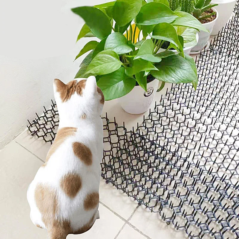 

Gardening Cat Scat Mat Repellent Mat Anti-Cat With Prickle Strips Spikes Straps Deterrent Keep Cat Dog Away Digging Pet Supplies