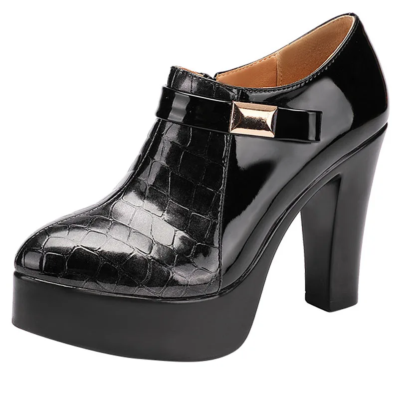 Туфли-лодочки женские на платформе и высоком каблуке 10 см размеры 32-43