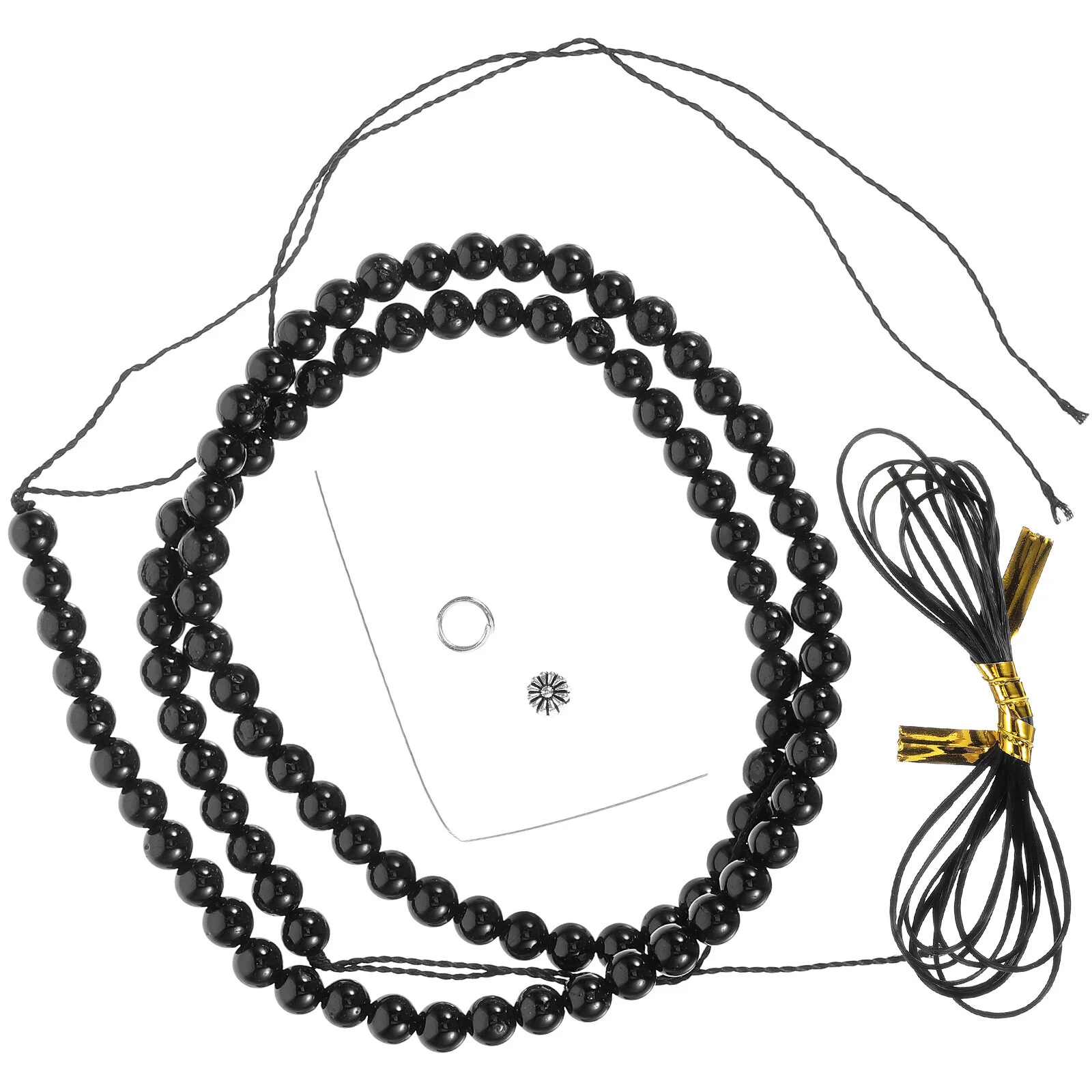

Tourmaline Beads Charms Necklace Black Accessories DIY Craft Crystal Stone Making Choker