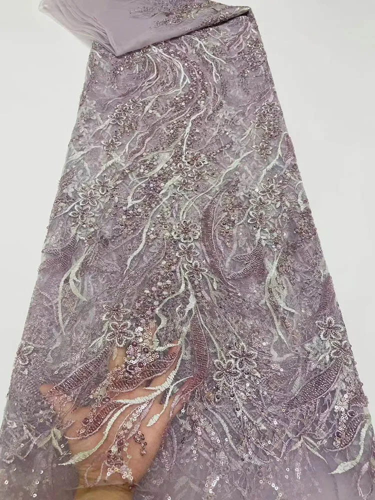 

Фатиновая кружевная ткань 2022, высококачественные нигерийские блестки с бусинами, ткань, французская сетчатая кружевная ткань для свадьбы