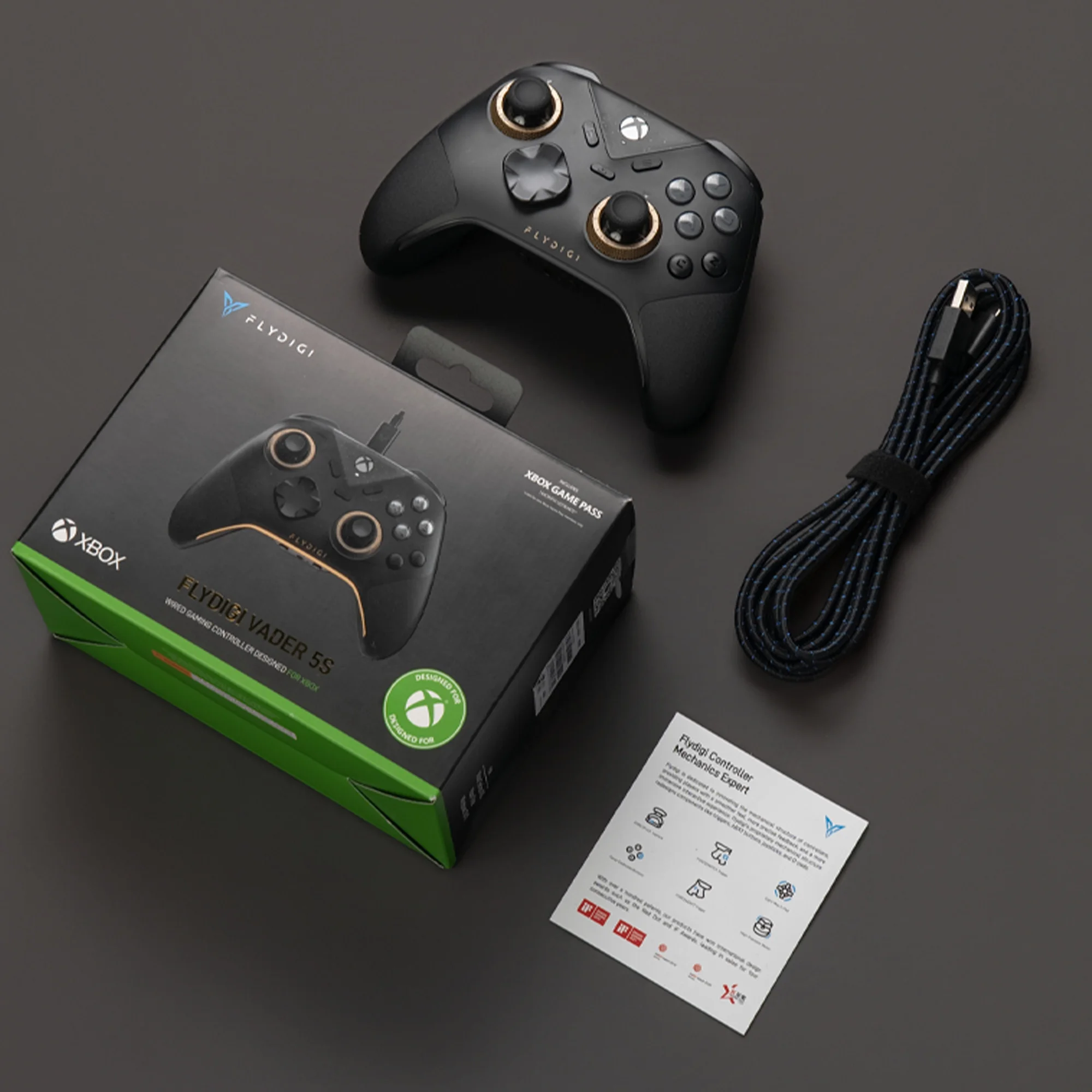 Проводной контроллер FLYDIGI VADER 5S для Xbox Series X | Джойстики с регулируемым натяжением FORCESWITCH, триггеры FORCESWITCH для S, Xbox One, ПК (art.: 3920d883d4b0d) - 3920d883d4b0d