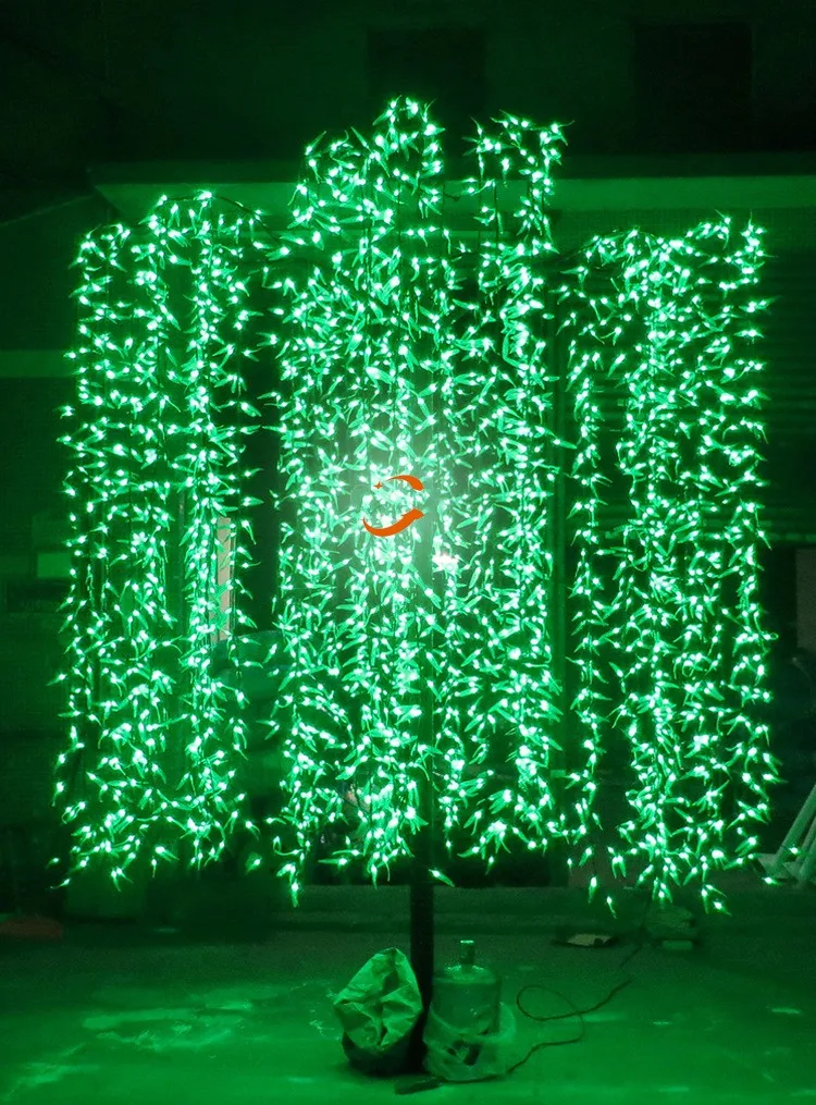 Светодиодный светильник для плакающего дерева с искусственной вербой наружного