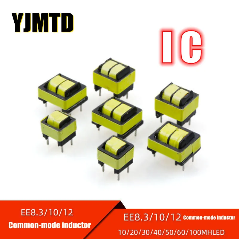 

LED EE8.3/10/12 Common mode Choke 10/20/30/40/50/60/100MH LED Power Filter Inductance EE10X50MH led