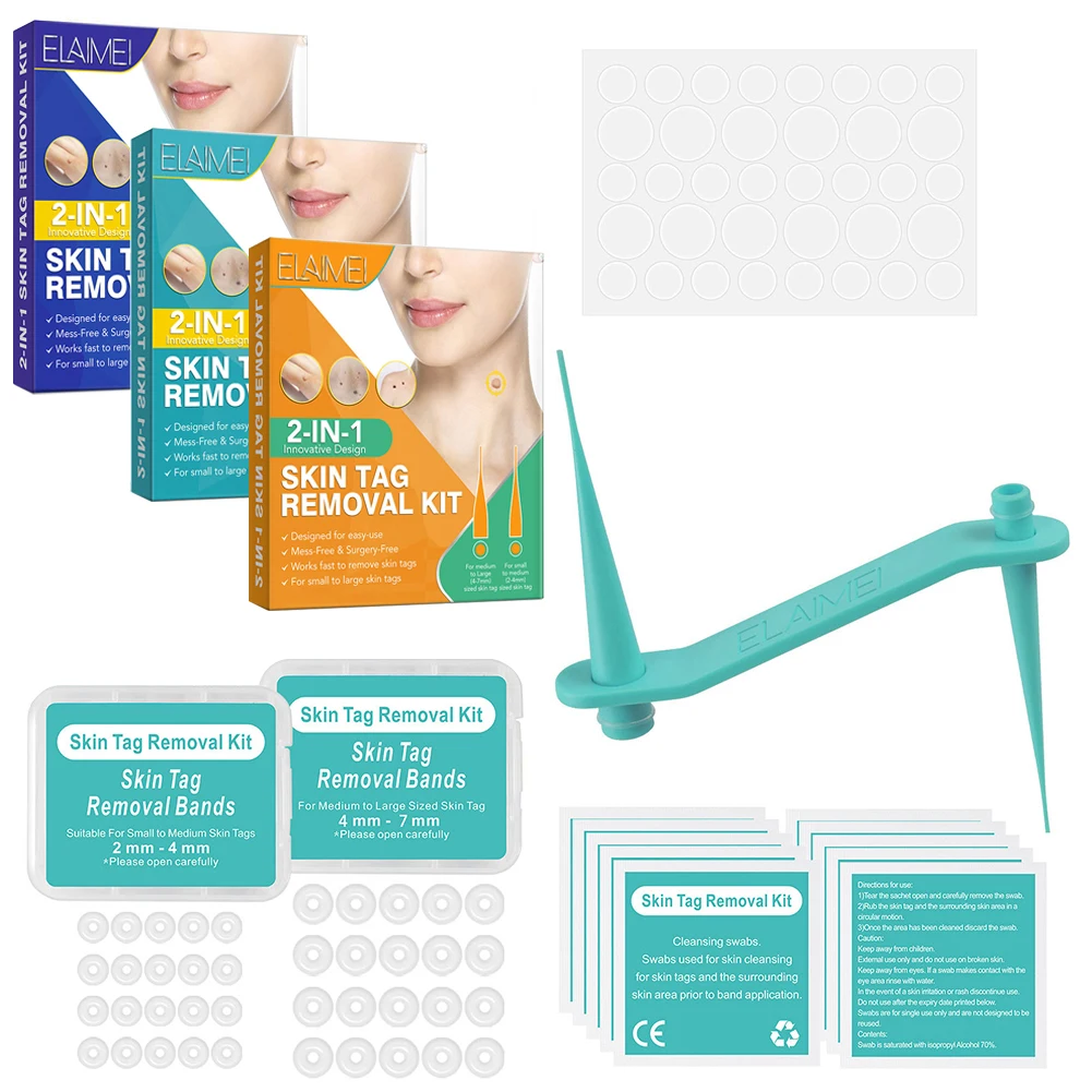 

2In1 Painless Skin Tag Mole Wart Removal Kit Face Skin Care Body Wart and Dot Treatment Remover Plantar Warts Corn Removal