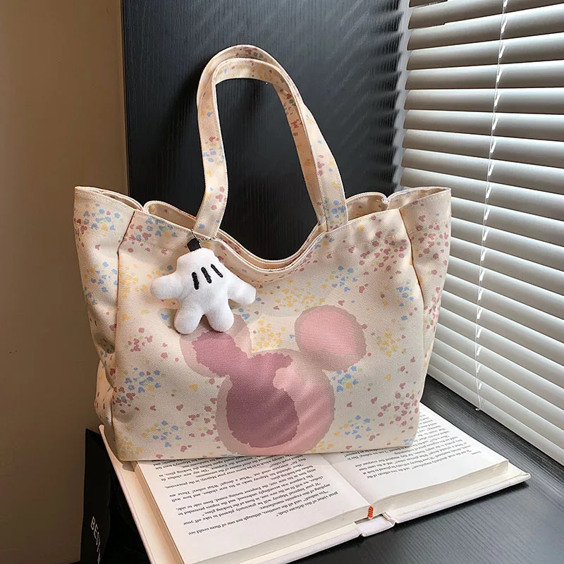 

Disney Mickey New Women's Bag Fashion High Quality Girls' Handbag Cartoon Casual Versatile Large Capacity Women's Shoulder Bag