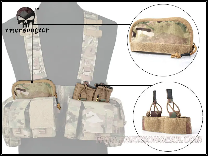 Emersongear-UW Gen V-образный разрез на груди жилет для страйкбола Мультикам черный EM7451