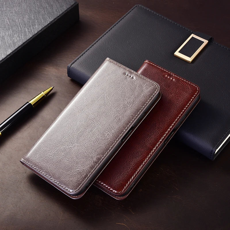 Чехол для телефона Crazy Horse из натуральной кожи Samsung Galaxy Note 8 9 10 Plus Note20