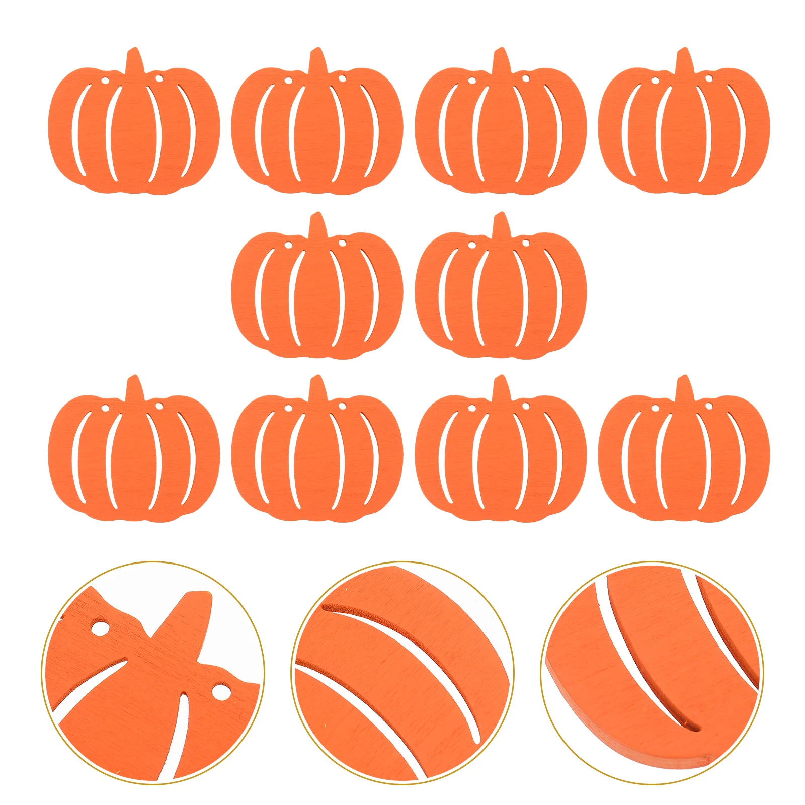 

Wood Pumpkinwooden Cutouts Unfinished Ornament Slices Thanksgiving Party Decoration Mini Chips Diy Tags Gift Ornaments Cutout