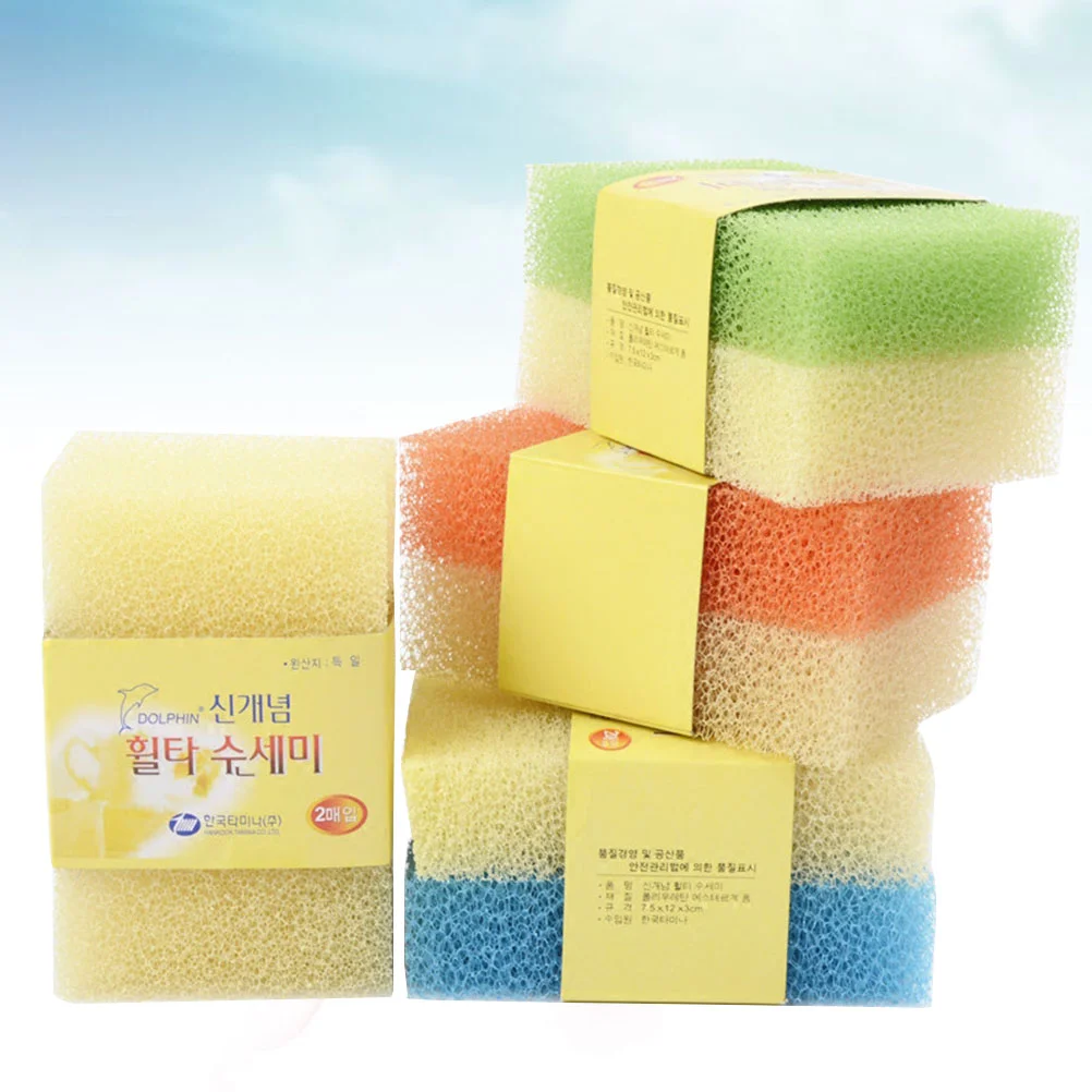 

10 Pcs Cleaning Scouring Pad Sponges Dishes Cleaning Scrubber Dishwashing Pad Sponges Kitchen Dish Sponge