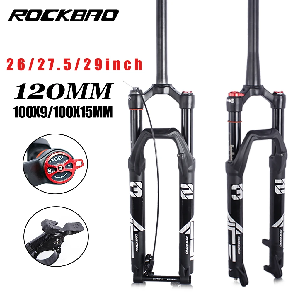 Велосипедная вилка ROCKBAO 26/27 5/29 дюймов аксессуары для MTB велосипеда передняя