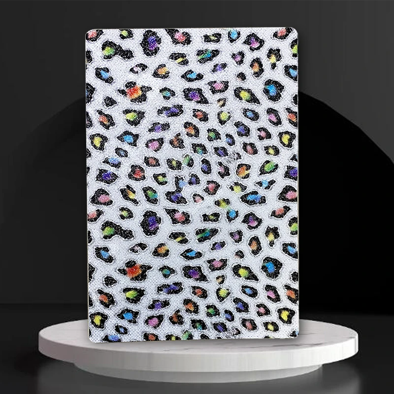 50 Pcs Leopard Snakeskin Print Back Film Sticker Smartphone Housing Cover Protectors Decorative Films for Cut Sunshine SS-890C