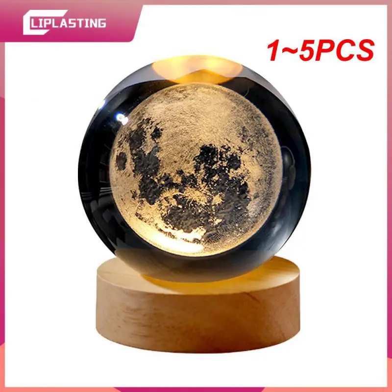 

1~5PCS Luminous Bedside Lights Mood Light Unique 3d Crystal Lamp Christmas Gift Ramadan Decoration Bedside Table Desk Lamp