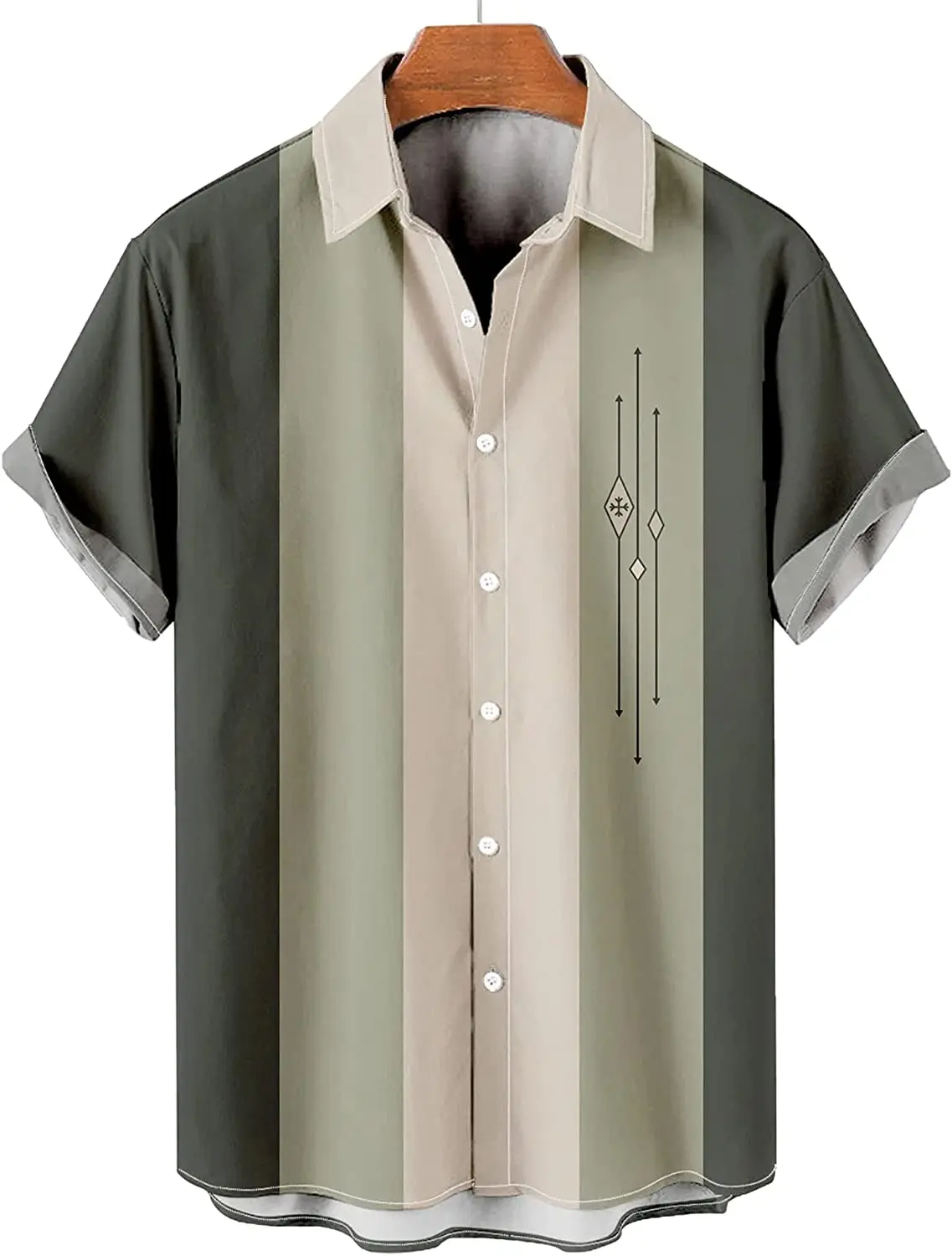 

Hawaiian Bowling Shirts for Men Short Sleeve Summer Beach Shirt Casual Button Down Shirts