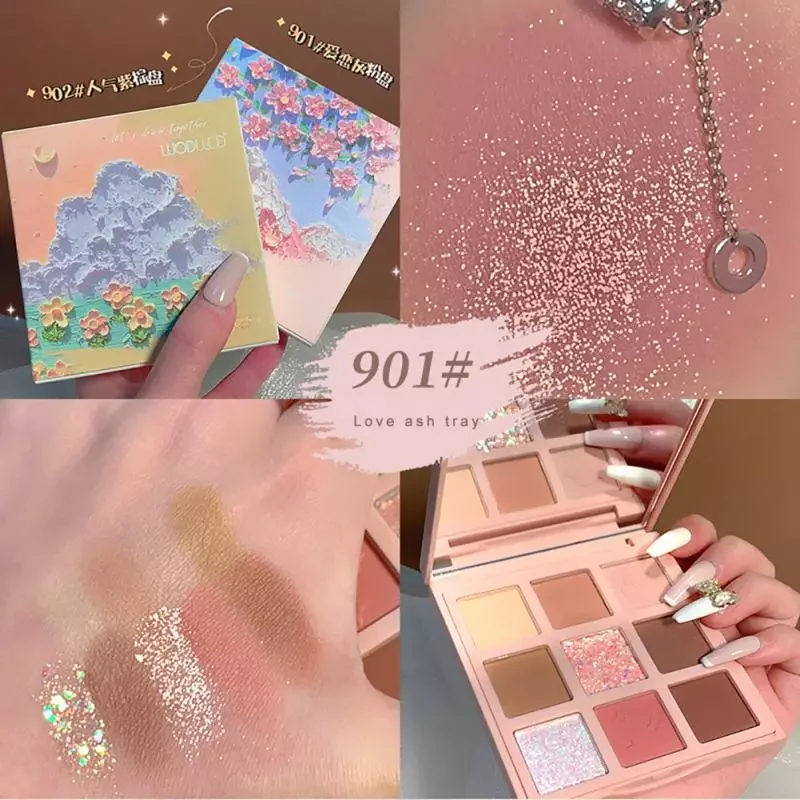 

NEW2023 Eyeshadow Palette Waterproof Long Lasting Eyes Makeup Set Earth OClor Glitter Blush Eye Shadow Make Up Tools Girl Cosm