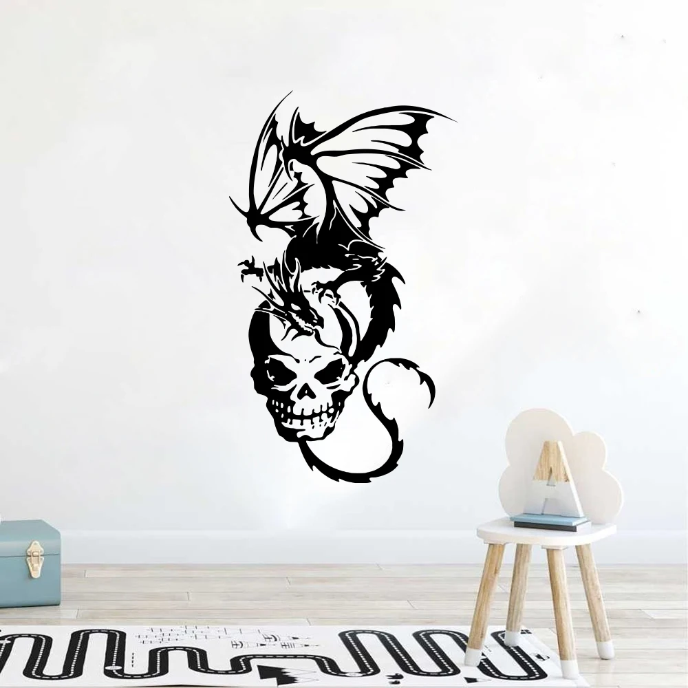 

Виниловая наклейка на стену с изображением дракона