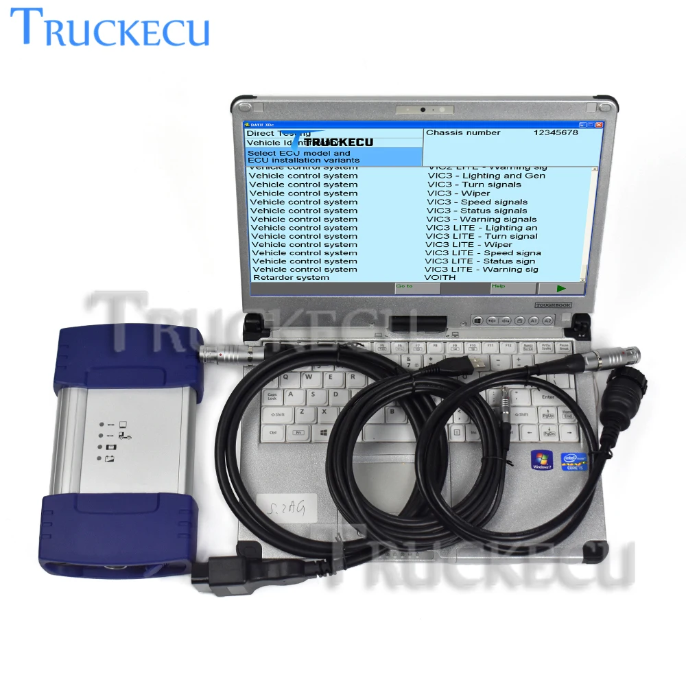 Диагностический инструмент Davie для ноутбука DAF Paccar DAF Davie VCI560 DAF Savie программа + Thoughbook CF53