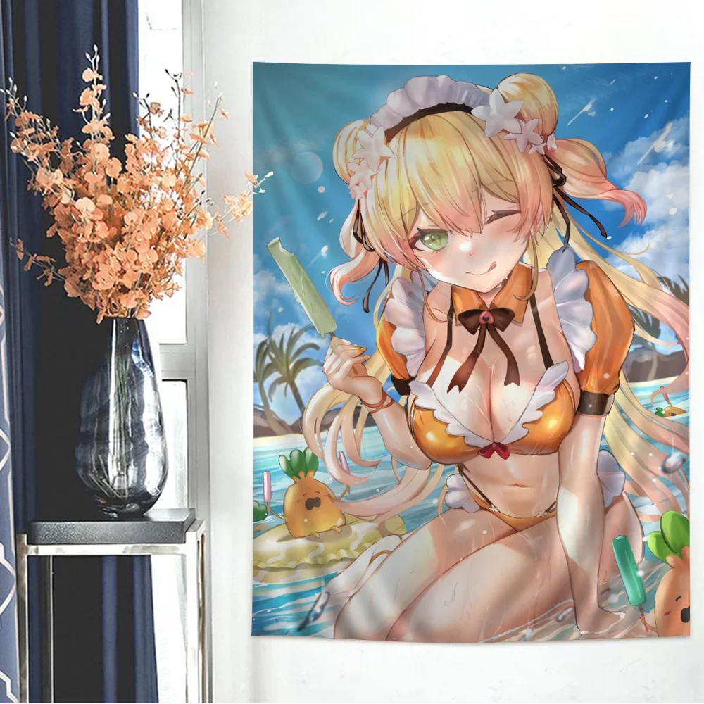 Momosuzu Nene Hololive художественный принт дешевый хиппи настенный богемный гобелены