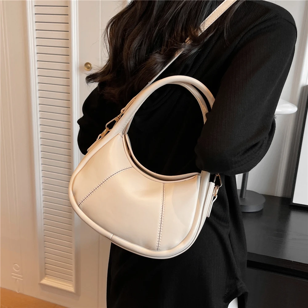 

Toptrends 3 слоя Полумесяца сумки через плечо для женщин 2023 роскошная дизайнерская сумка через плечо из искусственной кожи сумки и кошельки