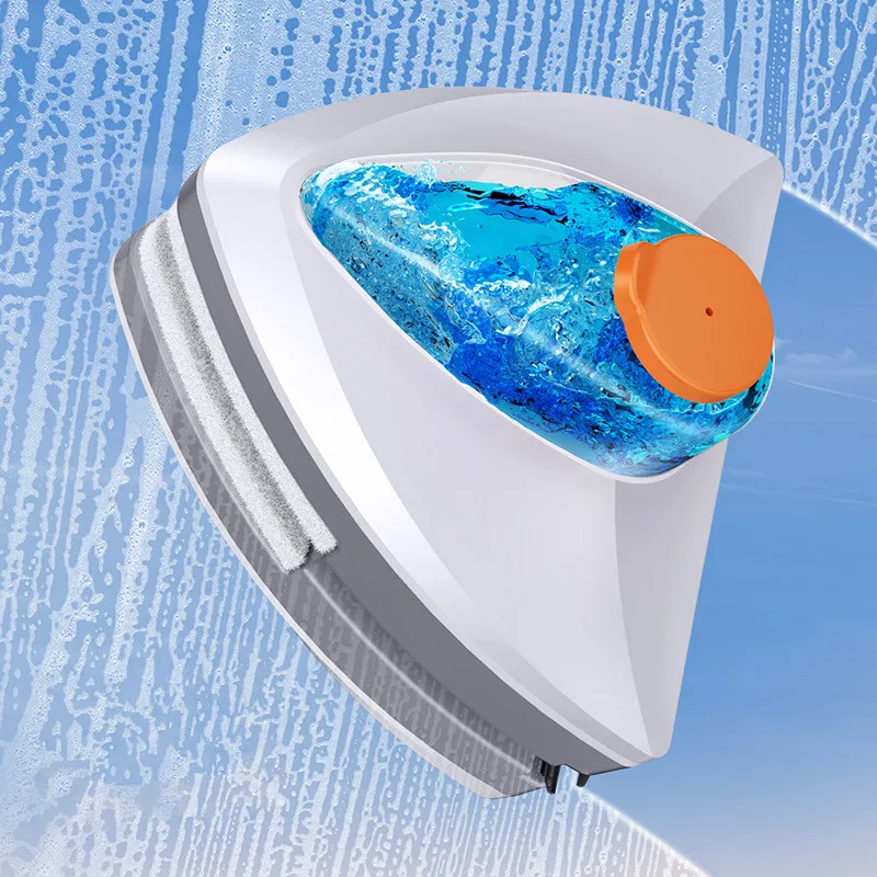 

Magnetic Glass Window Cleaning Tool Automatic Water Discharge Double-layer Wiper Household Special Window Cleaner Washer