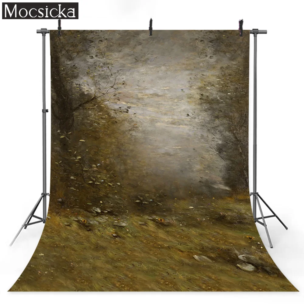 

Retro Oil Painting Photography Background Western Countryside Vintage Photo Shooting Art Portrait Photography Studio Props