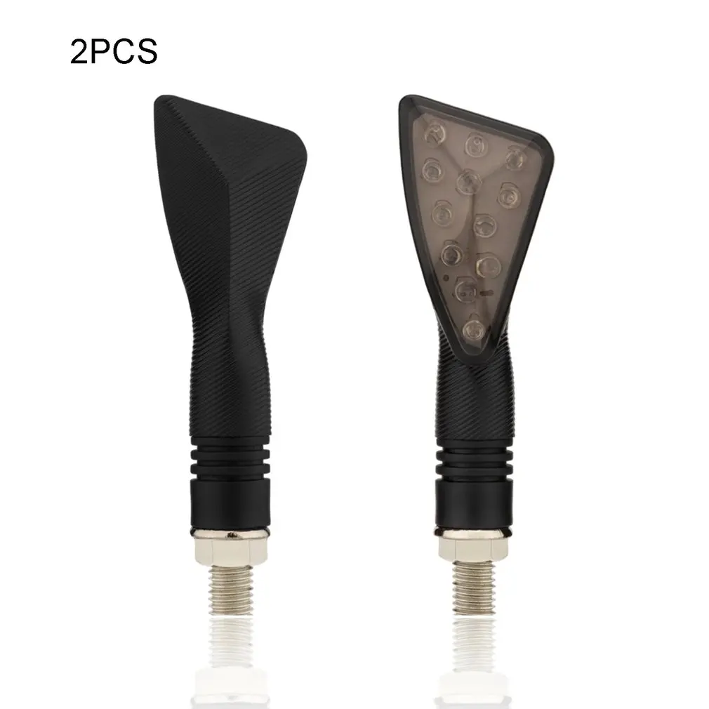 

2pcs Universal 12V Flashing Turn Signals Motorcycle LED Lights Rear Blinker Indicator Tail Light Triangle Flashing Lights